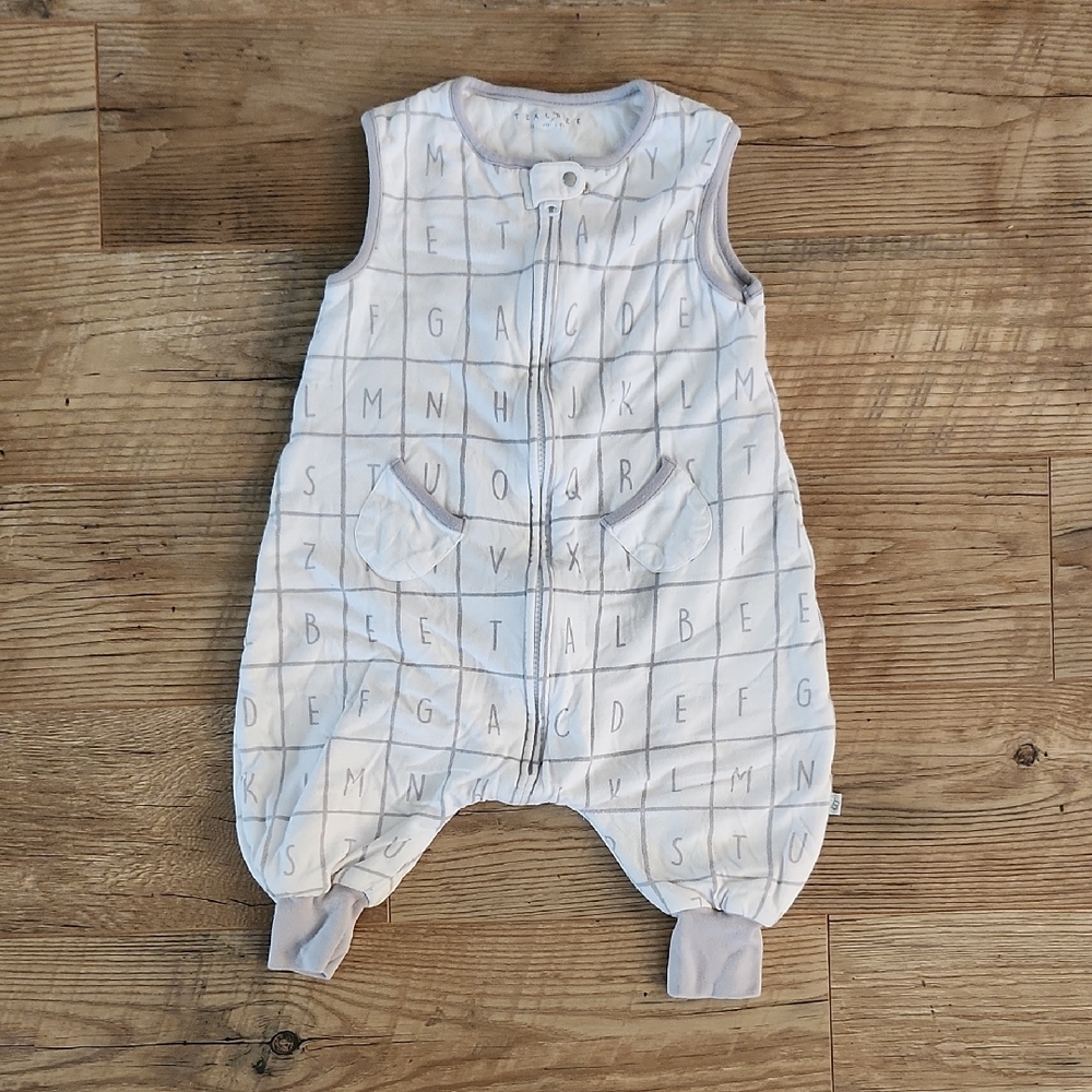 Alphabet Print Baby Sleeveless Romper